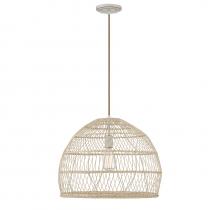 B2B Spec Brand M70106NR - 1-Light Pendant in Natural Rattan with A Matching Socket