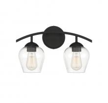B2B Spec Brand M80031MBK - 2-Light Bathroom Vanity Light in Matte Black