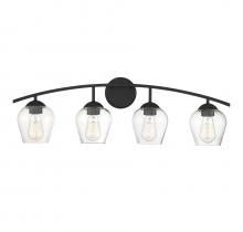 B2B Spec Brand M80033MBK - 4-Light Bathroom Vanity Light in Matte Black