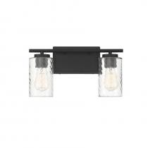 B2B Spec Brand M80037MBK - 2-Light Bathroom Vanity Light in Matte Black