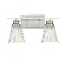 B2B Spec Brand M80040BN - 2-Light Bathroom Vanity Light in Brushed Nickel