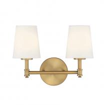 B2B Spec Brand M80050NB - 2-Light Bathroom Vanity Light in Natural Brass