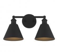 B2B Spec Brand M80063MBK - 2-Light Bathroom Vanity Light in Matte Black