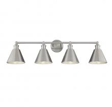 B2B Spec Brand M80065BN - 4-Light Bathroom Vanity Light in Brushed Nickel