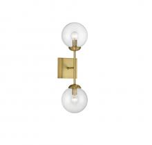 B2B Spec Brand M90001NB - 2-Light Wall Sconce in Natural Brass