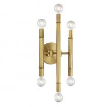 B2B Spec Brand M90018NB - 6-Light Wall Sconce in Natural Brass
