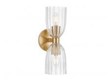 B2B Spec Brand M90121NB - 2-Light Wall Sconce in Natural Brass