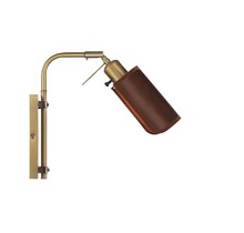 B2B Spec Brand M90062NB - 1-Light Adjustable Wall Sconce in Natural Brass