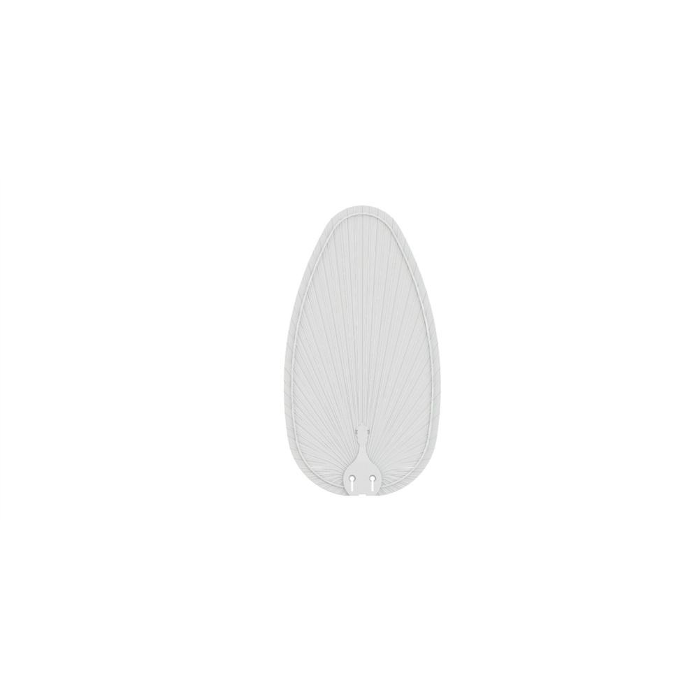 Islander DC 22 inch Indoor/Outdoor Ceiling Fan Narrow Oval Palm Blade Set of 5 - Matte White