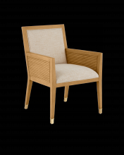 Currey 7000-0862 - Santos Sea Sand Armchair, Liller Malt